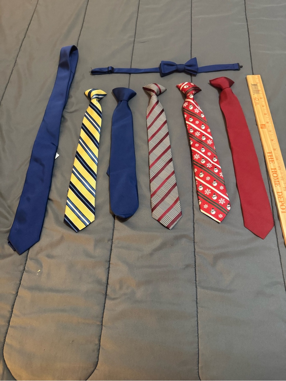 Boys Clip On Ties Lot Of 7  - Size Fits Most